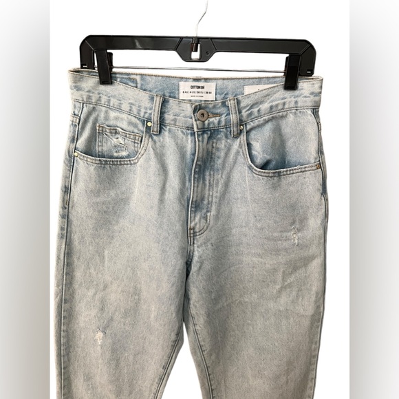 Cotton: On Dad Jean Denim 90’s Fit Light Wash Vintage Retro Look Size 4 - Picture 5 of 6